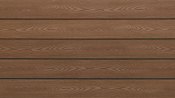 planeo WPC decking solid light brown - textured/grooved