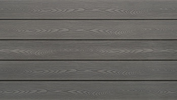 pannello di decking planeo WPC grigio chiaro solido - strutturato/scanalato