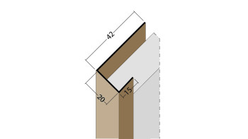 planeo Protect profilo terminale - AP 20mm montaggio 5000mm lunghezza bianco