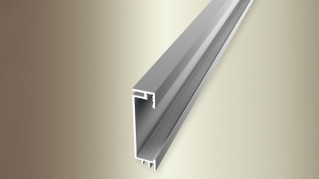 battiscopa in alluminio planeo 059 argento - 2500 x 15 x 60 mm